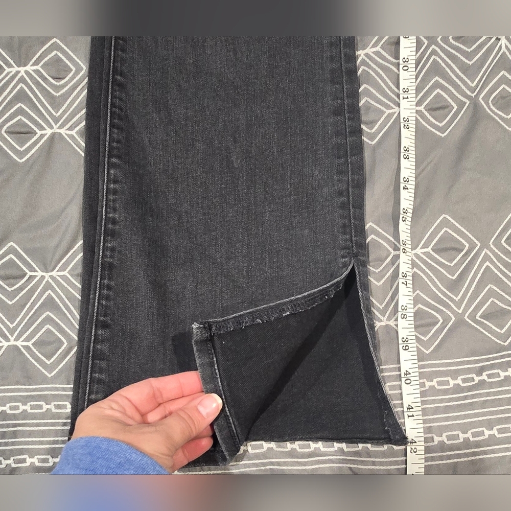 Madewell Roadtripper Skinny Flare With Split Hem In Black Size 29 - Picture 3 of 9